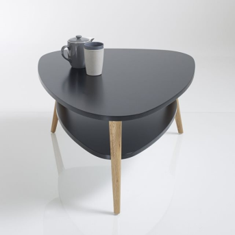 Table Basse Ovale DOUBLE PLATEAU