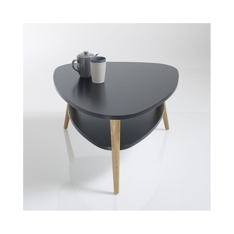 Table Basse Ovale Double Plateau