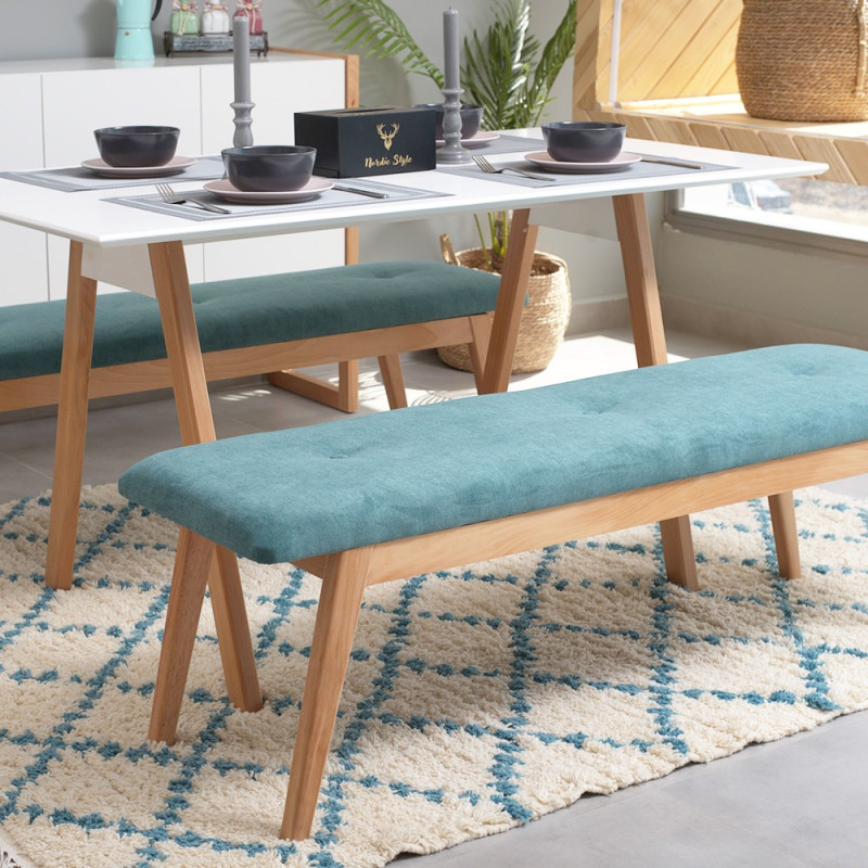 Pack Table DAMIA + 2 Banquettes Capitonnées