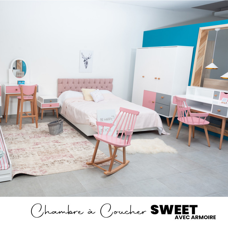 Chambre à Coucher SWEET avec Armoire