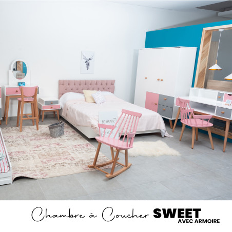 Chambre à Coucher SWEET avec Armoire