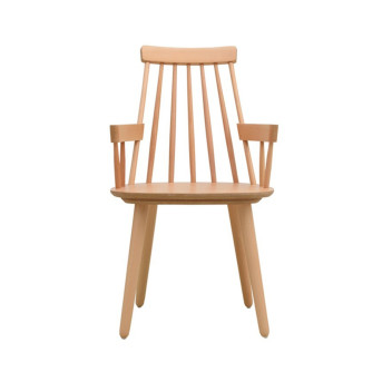 Chaise IRONICA en Hêtre avec accoudoirs