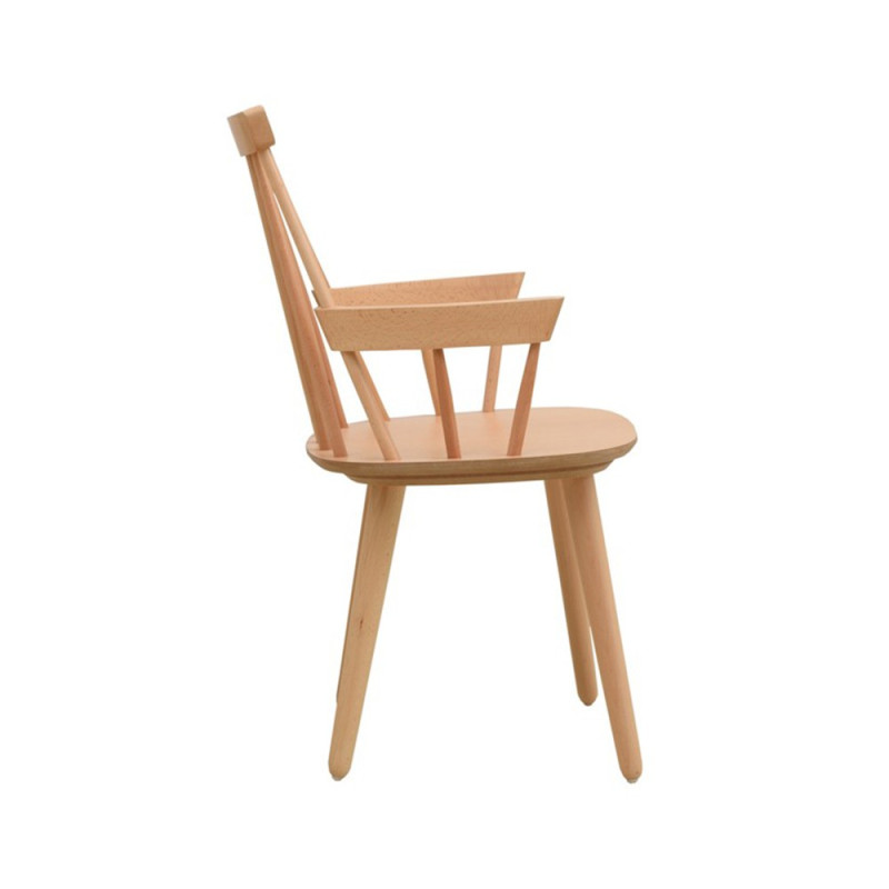 Chaise IRONICA en Hêtre avec accoudoirs