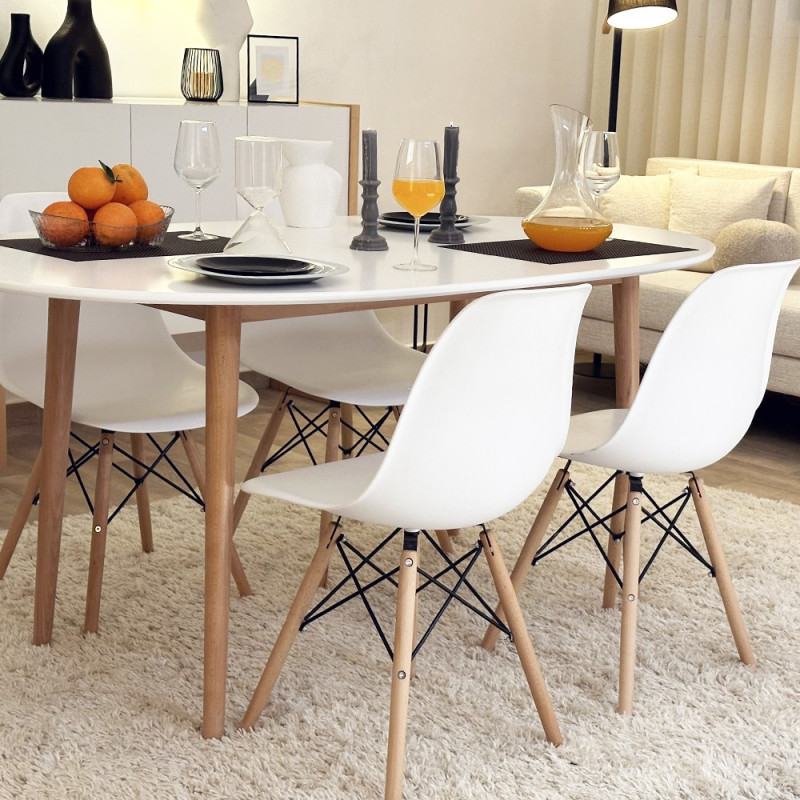 Pack Table SYMPHONIE + 4 Chaises DSW