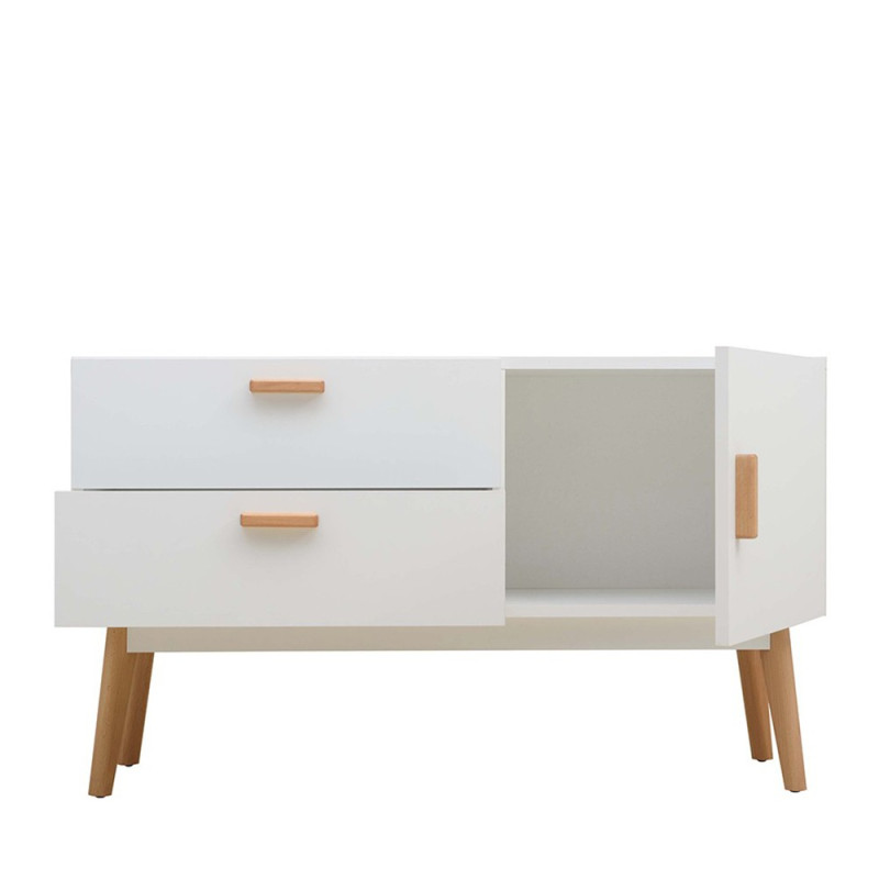 Buffet Scandinave 1 Porte 2 Tiroirs