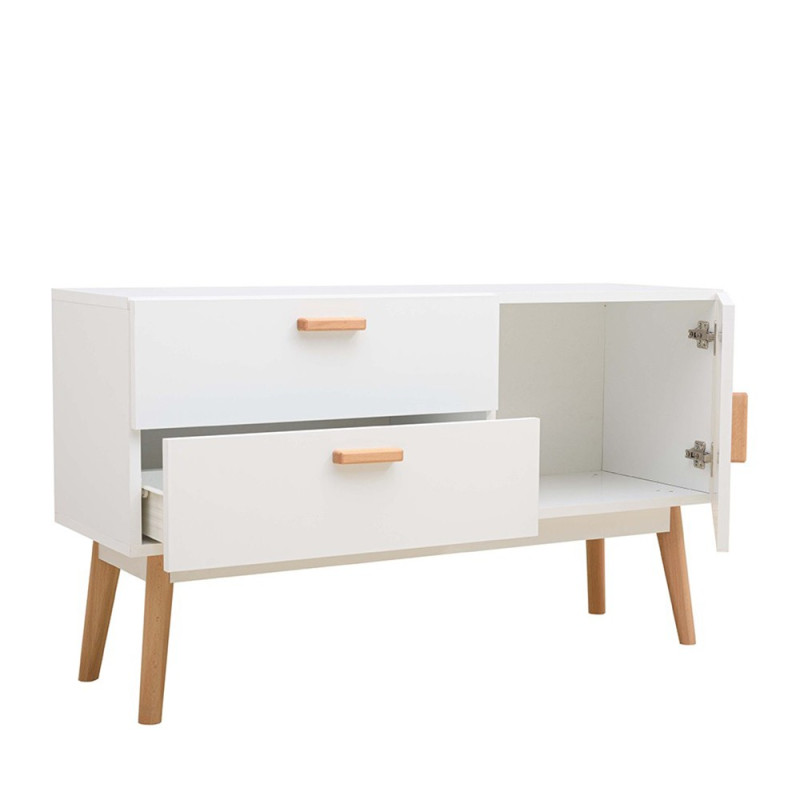Buffet Scandinave 1 Porte 2 Tiroirs