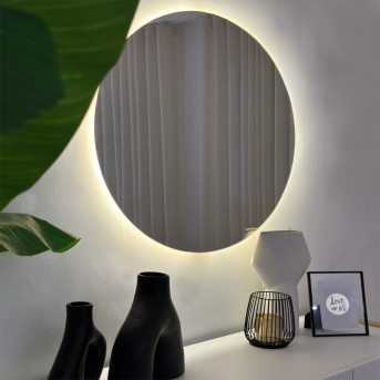 Miroir ORÉKO avec LED diamètre Ø 70 cm