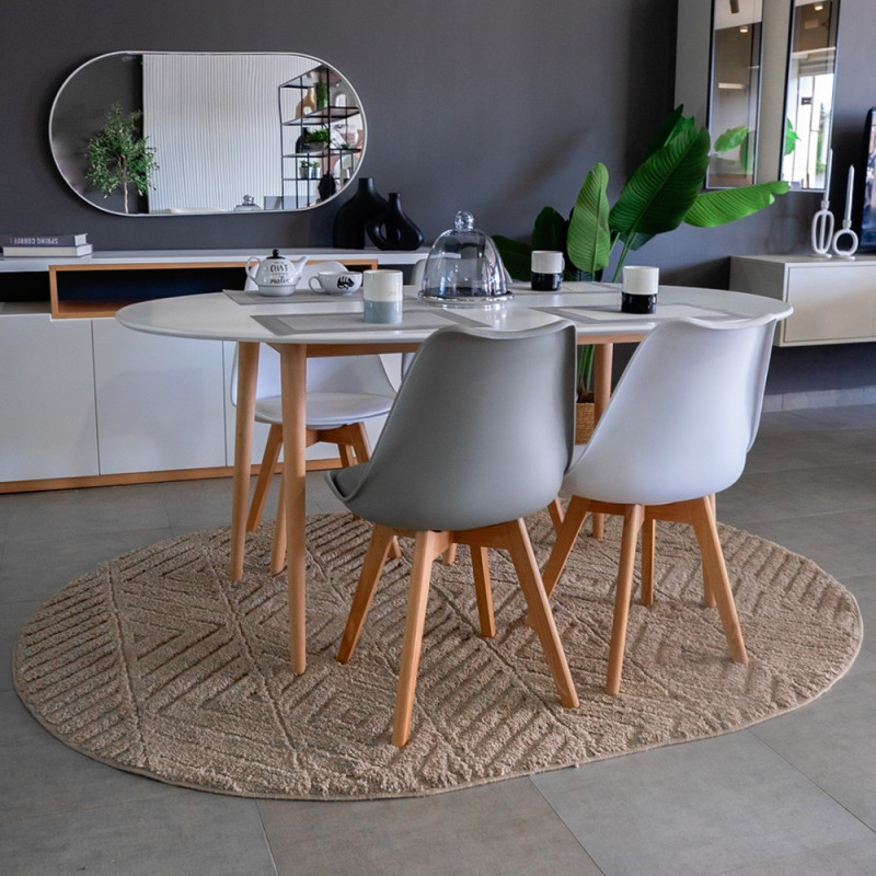 Pack table SYMPHONIE + 4 chaises DSW Pieds Croisés Pack table SYMPHONIE + 4 chaises DSW Pieds Croisés