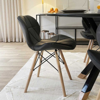Pack Table CARMEN + 4 Chaises ELIOTE