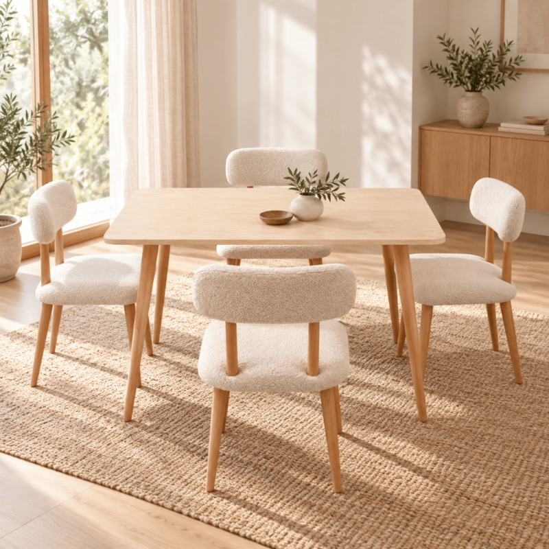 Table à Manger LEENA FRÊNE Naturel